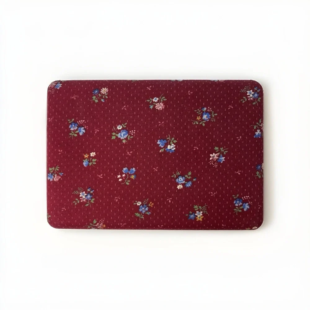 Vintage Velvet Jewelry Box Mid Century Cottagecore